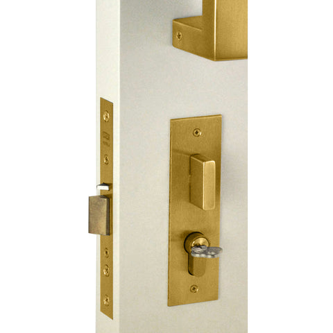 NIDUS OZI-4 Mortice Door Lock Combo | 4 Finishes - Satin Brass