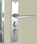 NIDUS Marino OZI-1 Lock Combo Door Lever on Longplate Entrance Set | 3 Finishes - Chrome Plated / Right Hand
