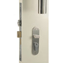 NIDUS Radius OZI-3 Roller Mortice Lock Combo | 3 Finishes - Polished Stainless Steel / Right Hand