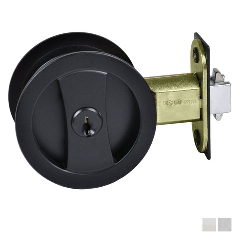 NIDUS Cavity Sliding Door Lock Round Entrance Set | 3 Finishes