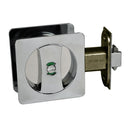 NIDUS Cavity Sliding Door Square Privacy Set | 2 Finishes - Polished Chrome
