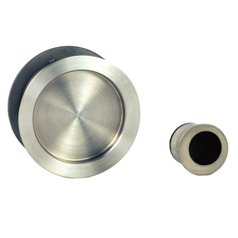 NIDUS CAVITY SLIDING DOOR PASSAGE SET SCD - PAS - RD - SS ROUND STAINLESS STEEL - primehardware