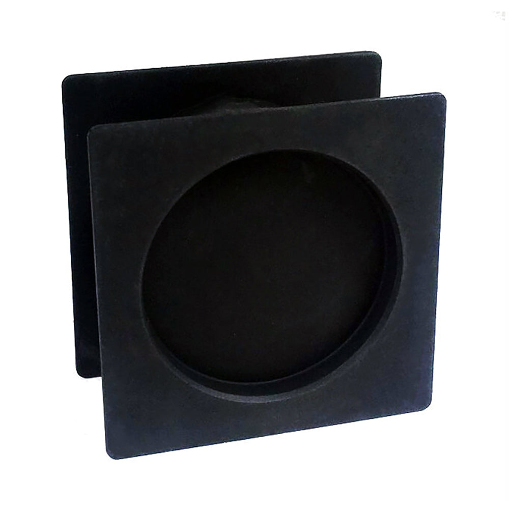NIDUS Square Sliding Cavity Finger Pull Passage Set | 2 Finishes - Matt Black