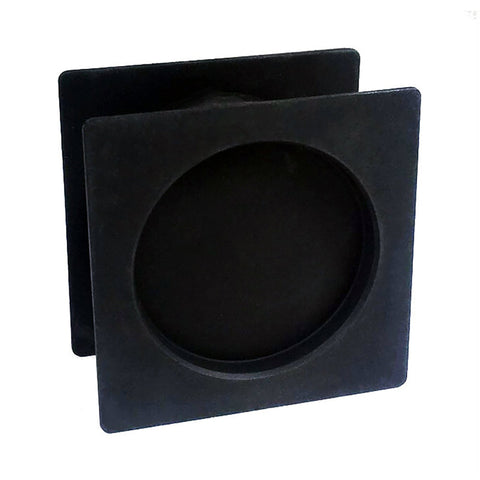 NIDUS Square Sliding Cavity Finger Pull Passage Set | 2 Finishes - Matt Black