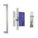 NIDUS OZI-2 Sliding Door Pull Handle Combo 195mm | 2 Finishes - Polished Stainless Steel