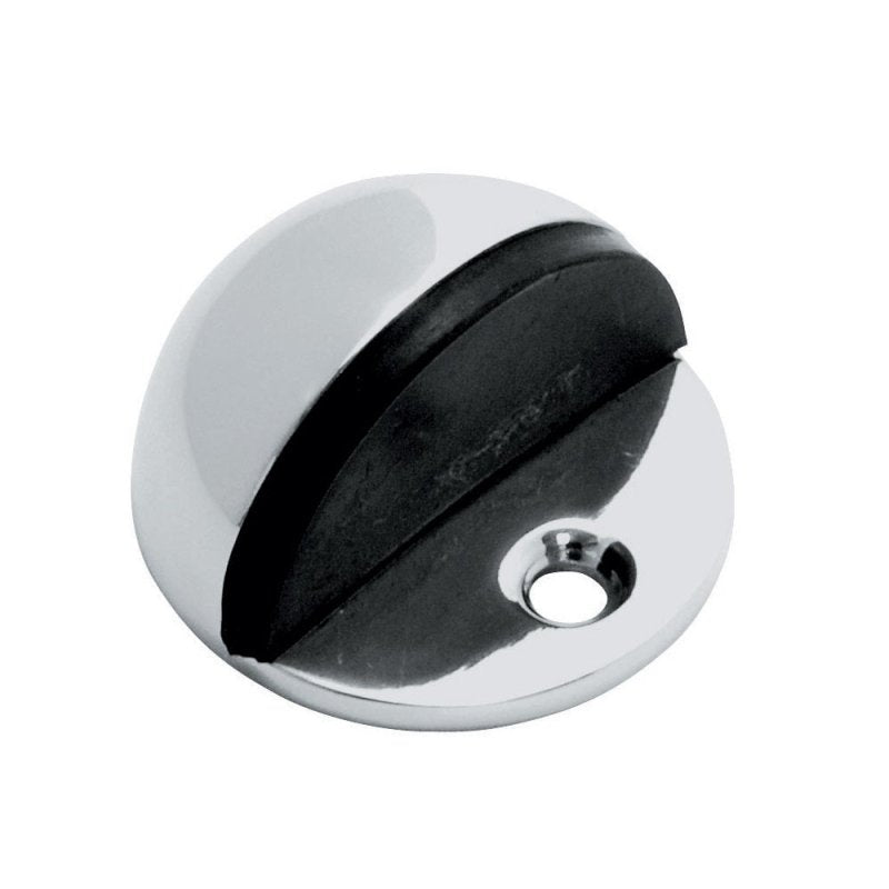 NIDUS DOOR STOP TYPE1 HALF MOON FLOOR MOUNTED POLISHED CHROME DSFM1CP - primehardware