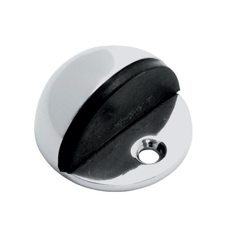 NIDUS DOOR STOP TYPE1 HALF MOON FLOOR MOUNTED POLISHED CHROME DSFM1CP - primehardware