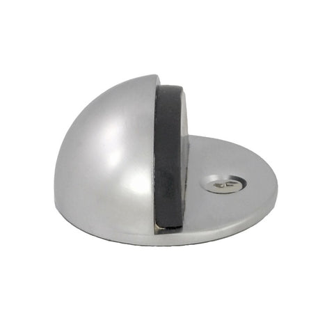 NIDUS DOOR STOP TYPE1 HALF MOON FLOOR MOUNTED SATIN CHROME DSFM1SC - primehardware