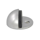 NIDUS DOOR STOP TYPE1 HALF MOON FLOOR MOUNTED SATIN CHROME DSFM1SC - primehardware