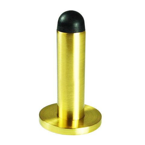 NIDUS Type 1 Wall Mounted Door Stop 80mm | 11 Finishes - Polished Brass