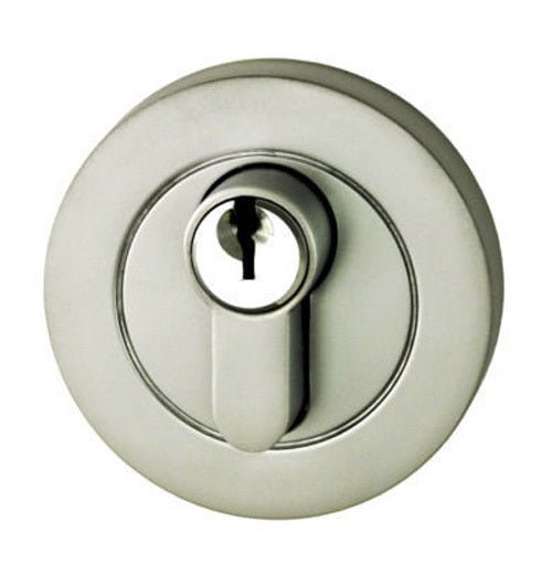 NIDUS DOOR LOCK EUROBOLT DEADBOLT BRUSHED NICKEL SINGLE CYLINDER ROUND EDB1BNV