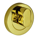 NIDUS Eurobolt Round Single Cylinder with Turn | 5 Finishes - Polished Brass
