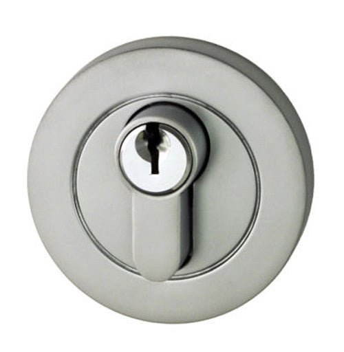 NIDUS DOOR LOCK EDBSCV EUROBOLT DEADBOLT SATIN CHROME DOUBLE CYLINDER ROUND - primehardware
