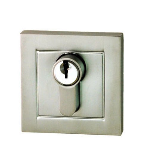 NIDUS DOOR LOCK EDBSQ1BNV EUROBOLT DEADBOLT BRUSH NICKEL SINGLE CYLINDER SQUARE