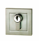 NIDUS EDBSQBNV DOOR LOCK EUROBOLT DEADBOLT BRUSHED NICKEL DOUBLE CYLINDER SQUARE - primehardware