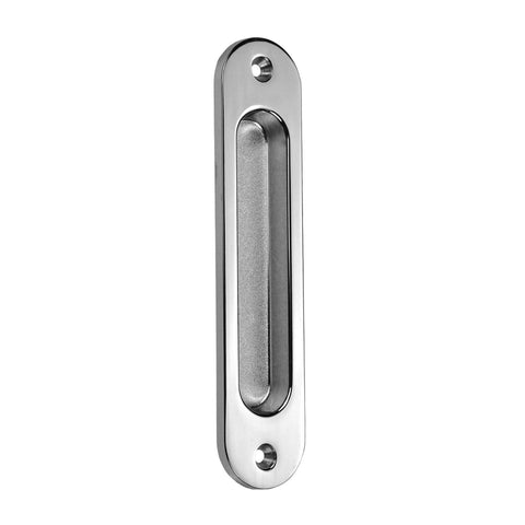 NIDUS Contemporary Radius Edge Flush Pull 135mm | 6 Finishes - Polished Chrome