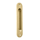 NIDUS Contemporary Radius Edge Flush Pull 135mm | 6 Finishes - Satin Brass
