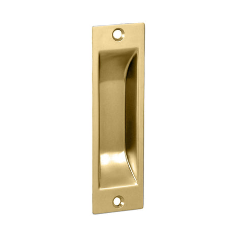 NIDUS Rectangular Flush Pull 113x33mm | 3 Finishes - Polished Brass