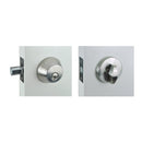 NIDUS Houselot Deadbolt Single Cylinder 60-70mm | 2 Finishes - Satin Chrome