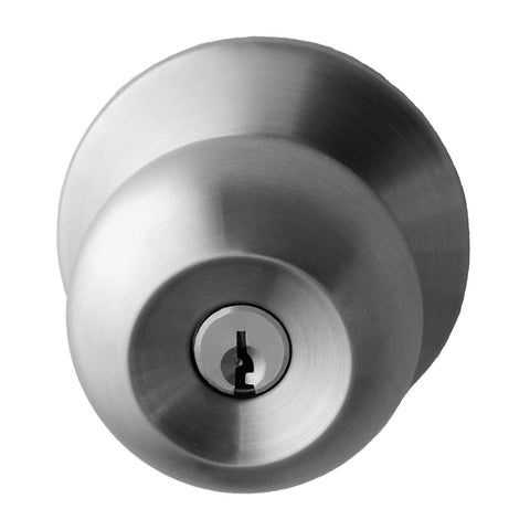 NIDUS Houselot Knob Entrance Set | 2 Finishes - Satin Chrome