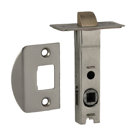 NIDUS TUBULAR LATCH SATIN CHROME 60MM BACKSET DOUBLE SPRUNG LATDS60-SC
