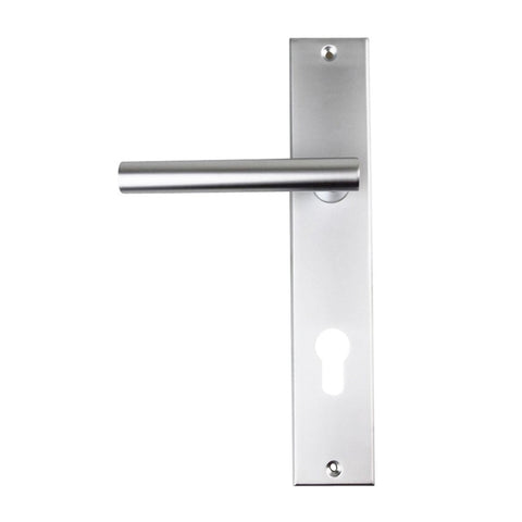 NIDUS Domici Door Lever On Longplate - Chrome Plated / Left Hand