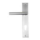 NIDUS Domici Door Lever On Longplate - Chrome Plated / Left Hand