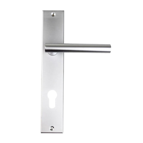 NIDUS Domici Door Lever On Longplate - Chrome Plated / Right Hand