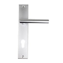NIDUS Domici Door Lever On Longplate - Chrome Plated / Right Hand
