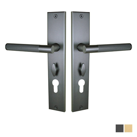 NIDUS Domici Knurled Lever on Longplate Only | 3 Finishes
