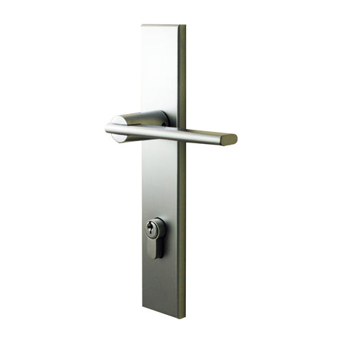 NIDUS Metro Lever on Longplate Entrance Set | 2 Finishes - Polished Chrome