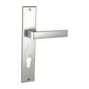 NIDUS Turin Lever on Longplate Entrance Set | 2 Finishes - Satin Chrome