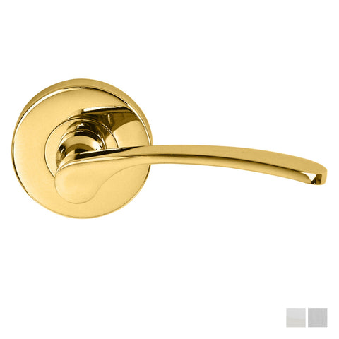 NIDUS Mediterranean Capri Handle Passage Set | Polished Brass