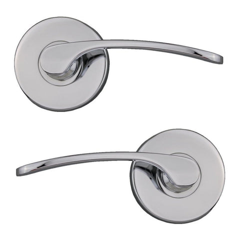 NIDUS MCAPPASCP DOOR HANDLE MEDITERRANEAN CAPRI PASSAGE LEVER SET POLISHED CHROME - primehardware
