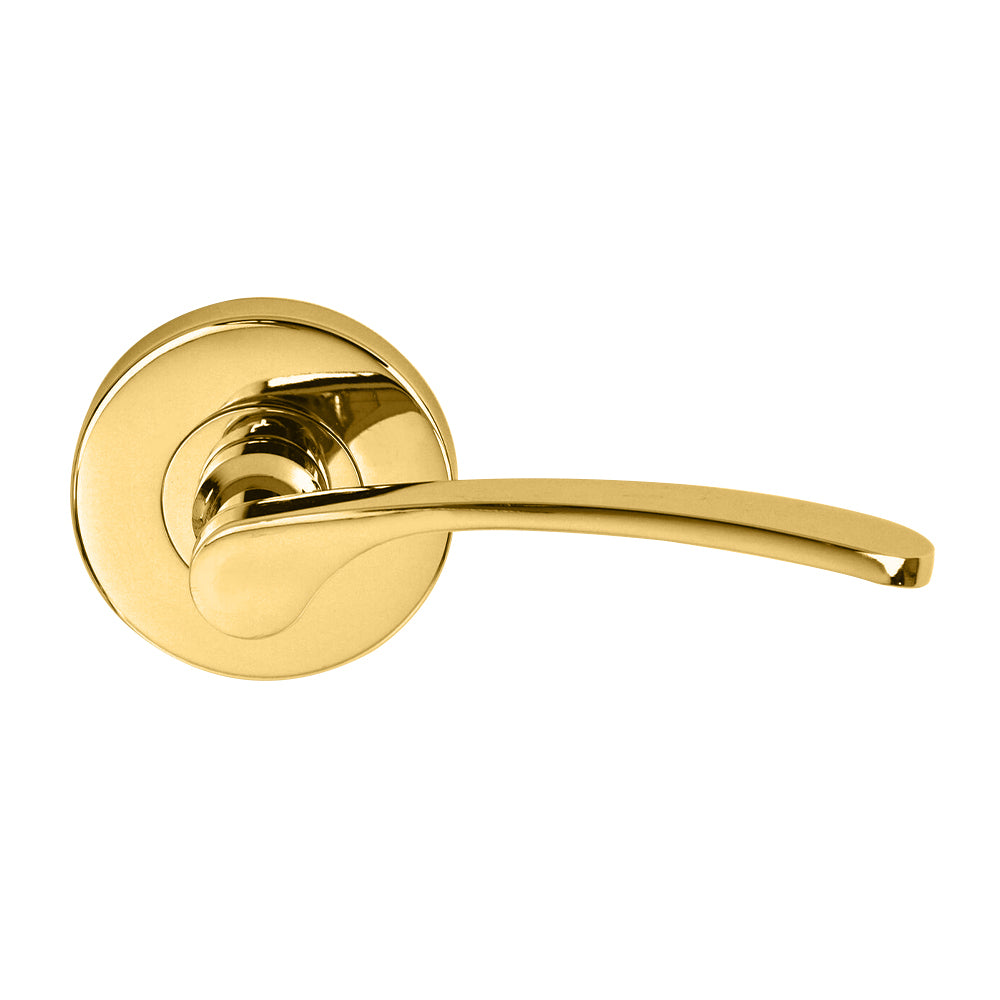 NIDUS Mediterranean Capri Handle Passage Set | Polished Brass