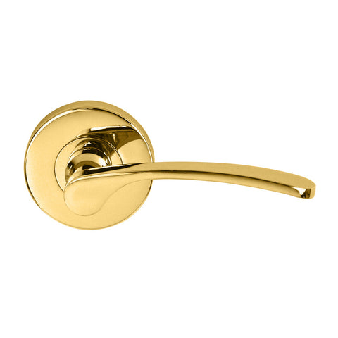 NIDUS Mediterranean Capri Handle Passage Set | Polished Brass
