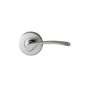 NIDUS DOOR HANDLE MEDITERRANEAN CAPRI PASSAGE LEVER SET SATIN CHROME MCAPPASSC - primehardware