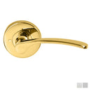 NIDUS Capri Door Lever Handle Privacy Set | Polished Brass