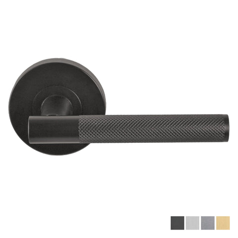 NIDUS Knurled Domici Lever on Rose Leverset | 4 Finishes
