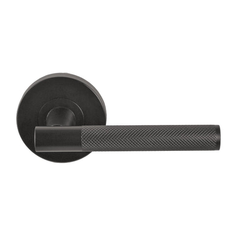 NIDUS Knurled Domici Lever on Rose Leverset | 4 Finishes - Graphite Grey