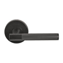 NIDUS Knurled Domici Lever on Rose Leverset | 4 Finishes - Graphite Grey