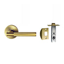 NIDUS Knurled Domici Lever on Rose Passage Set | 3 Finishes - Satin Brass