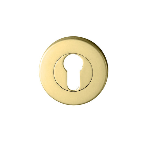 NIDUS Round Door Escutcheon 52mm | 5 Finishes - Polished Brass