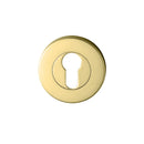 NIDUS Round Door Escutcheon 52mm | 5 Finishes - Polished Brass