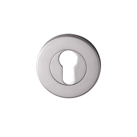 NIDUS Round Door Escutcheon 52mm | 5 Finishes - Satin Chrome
