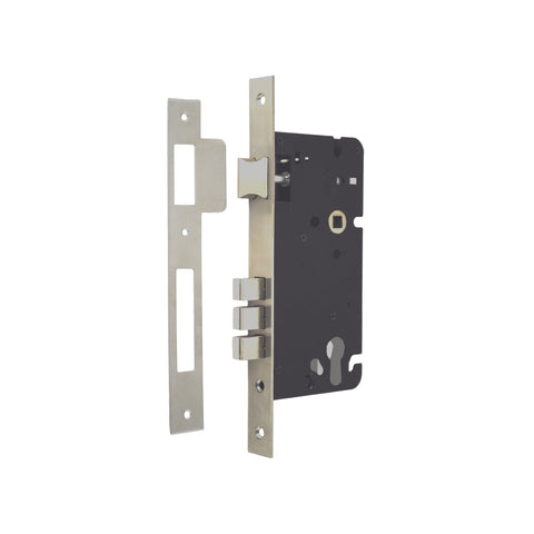 NIDUS Euro Mortice Lock 45mm Backset | Satin Chrome