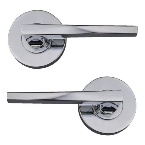 NIDUS MMARPASCP DOOR HANDLE MEDITERRANEAN MARINO PASSAGE LEVER SET POLISHED CHROME - primehardware