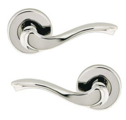 NIDUS MROMPASCP DOOR HANDLE MEDITERRANEAN ROMA PASSAGE LEVER SET POLISHED CHROME - primehardware