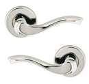 NIDUS MROMPASCP DOOR HANDLE MEDITERRANEAN ROMA PASSAGE LEVER SET POLISHED CHROME - primehardware