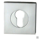 NIDUS Mediterranean Square Rose Door Euro Escutcheon | 2 Finishes